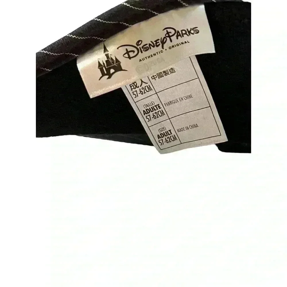 Walt Disney World Mickey Mouse Authentic Pinstripe Sun Visor Adult Size•Like New